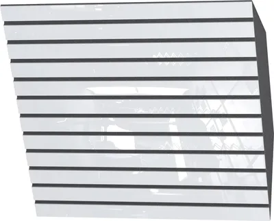 Produktbild von 2er-Pack – Akustik-Eck-Bassfalle|50x50cm|Niederfrequenz-Absorption für Studios und Theater|Diffusion| [SLATO-H-100mm | Weiß glänzender Kunststoff]