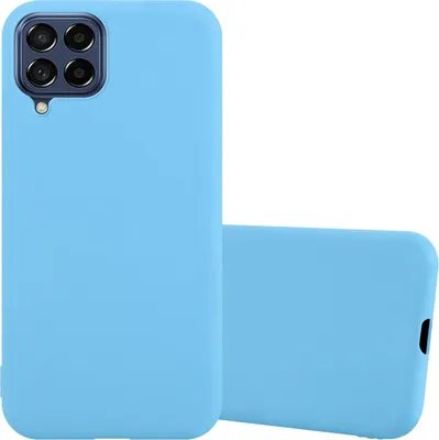 Produktbild von Cadorabo Hülle für Samsung Galaxy M53 5G Schutzhülle in Blau Handyhülle TPU Silikon Etui Case Cover