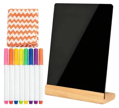 Produktbild von Schreibtafel mit Kreidetafel und Holzfuß