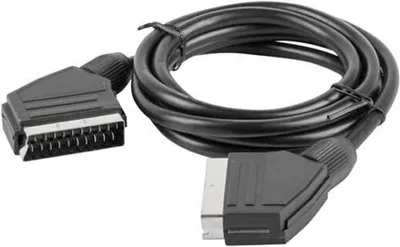 Image de Lanberg CA-EUEU-10CC-0018-BK Câble Péritel 1,8 m Péritel (21 broches) Noir (CA-EUEU-10CC-0018-BK)