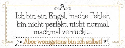 Produktbild von vianmo Blechschild 10x27 cm Ich bin ein Engel, mache Fehler