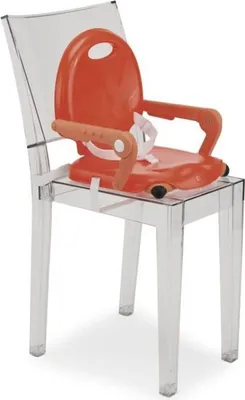 Image de Chicco Pocket Snack Rehausseur de Chaise de Salle à Manger pour Enfants - Poppy Red
