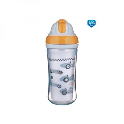 Image de Bouteille de sport avec paille Racing - bleu clair, 260 ml