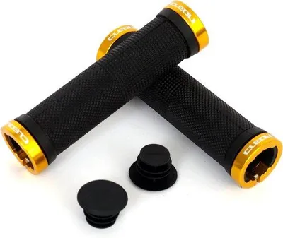 Produktbild von Famanu Ergonomische Fahrradgriffe - Schwarz Gelb