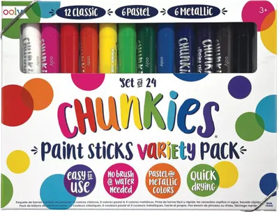Produktbild von Ooly Malstifte - Chunkies Paint Sticks - Variety Pack mit Pastellfarben