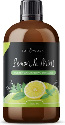 Image de Huile parfumée citron et menthe 500 ml