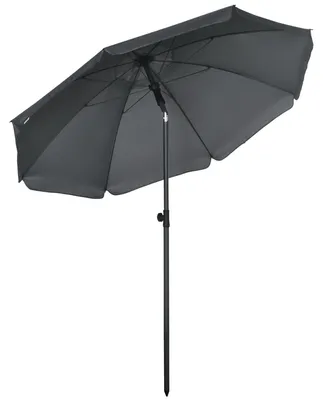 Immagine prodotto di Ombrellone da Giardino Ø180x209 cm in Poliestere e Acciaio Grigio