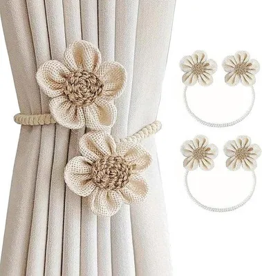 Produktbild von Beige Wandvorhanghalter, 2 Stück, 40 cm