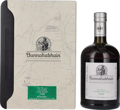 Image de Bunnahabhain Fèis Ìle CALVADOS CASK FINISH 1998 49,7% Vol. 0,7l en boîte cadeau