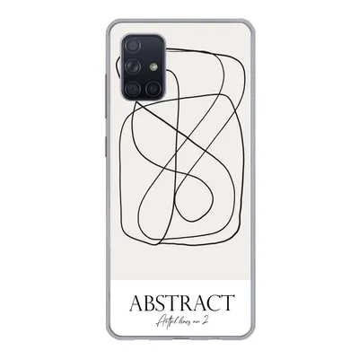 Produktbild von MuchoWow® Handyhülle Schutzhülle Hülle für Samsung Galaxy A51 Kunst - Linienkunst - Abstrakt Silikon Softcase Handy Hülle - Schutzabdeckung