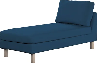 Produktbild von Dekoria Bezug für Karlstad Recamiere ohne Armlehne kurz, marinenblau , Bezug für Recamiere Karlstad ohne Armlehne
