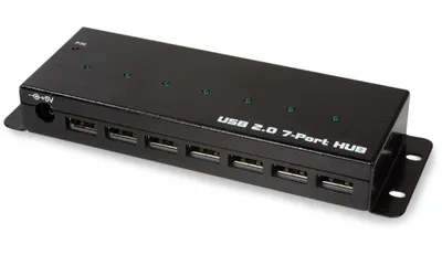 Obrázek produktu pro Logilink USB 2.0 HUB 7-port, Metall Industrieausführung