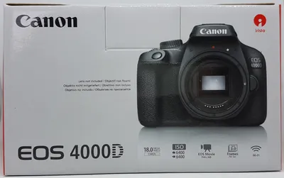 Produktbild von Canon EOS 4000D Spiegelreflexkamera Gehäuse 18 MP 5184 x 3456 Pixel Schwarz