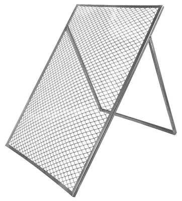 Produktbild von Durchwurfsieb Durchwurfgitter, Silber Gitter Sieb für Erde für Kompost Gartensieb Erdsieb Kompostsieb Metall Kompostgitter 80 x 100 cm V2Aox