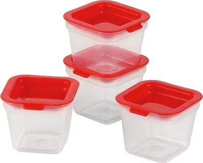 Obrázek produktu pro Tescoma PURITY, Krabice, Obdélníkový, 0,12 l, Červená, Průhledná, Plast, Plast