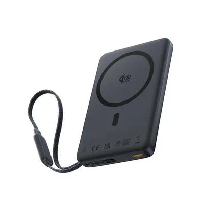 Produktbild von Baseus E0029000, 10000 mAh, Kabelloses Aufladen, 45 W, Schwarz