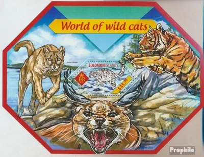 Produktbild von Briefmarken Salomoninseln 2014 Mi Block 314 (kompl. Ausg.) postfrisch Wilde Katzen