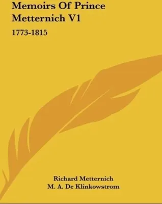 Produktbild von Memoirs Of Prince Metternich V1
