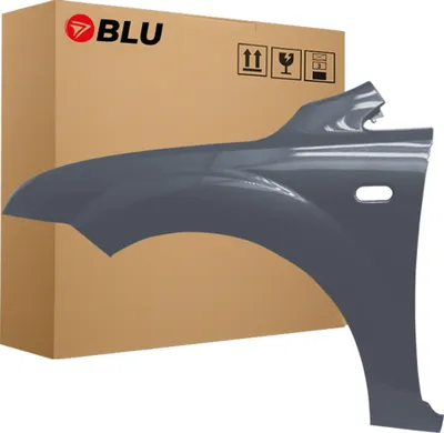 Zdjęcie produktu dla BLU Błotnik pasujący do Ford Focus MK2 II 2MWE Lewy Szary Magnum Grey | 2004-2008 | Przedni Przód | Lakierowany | Gotowy do montażu | Stal