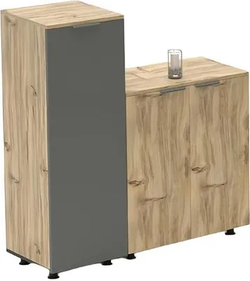 Image de Bureau Armoire à dossiers Armoire double haute en bois Commode