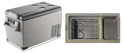 Imagen del producto de Nevera portátil para coche, con control mediante aplicación, de 35 litros