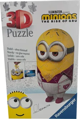 Obrázek produktu pro Ravensburger Minions Kevin 3D puzzle The Rise of Gru, 59 dílků, obtížnost 2/5, pro děti od 6 let, 11229