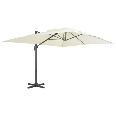 Zdjęcie produktu dla Parasol świetlny z aluminiową tyczką 400x300 cm biały piaskowy