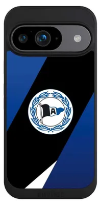 Produktbild von NIVOCASE Handyhülle für Google Pixel 9  Hülle NIVOpure Case Schwarz Arminia Bielefeld DSC Offizielles Lizenzprodukt