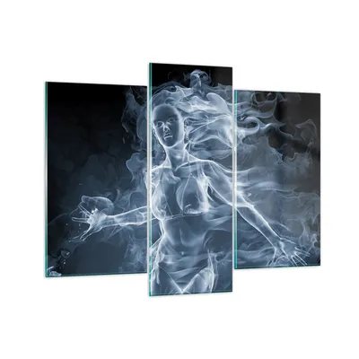 Produktbild von Bilder auf glas - Mädchen rauch nebel kunst - 130x100cm - Glasbilder - Wandbilder - Kunstdruck - zum Aufhängen bereit - Wanddekoration aus Glas - Glas Bilder - Wandbild auf Glas - GCB130x100-2646