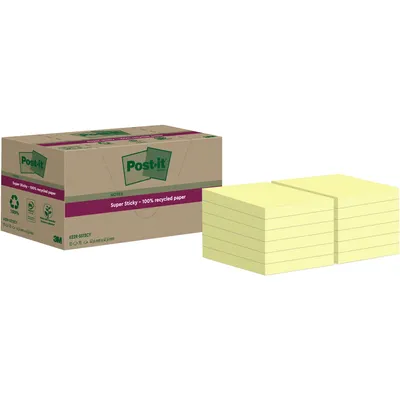 Produktbild von Post-It 7100284576, Quadratisch, Gelb, Papier, 100%, 47,6 mm, 47,6 mm