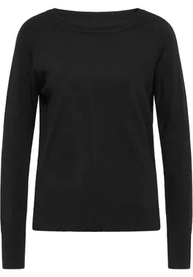 Image de Pull à col rond CALEY pour femme - Noir, XL/XXL