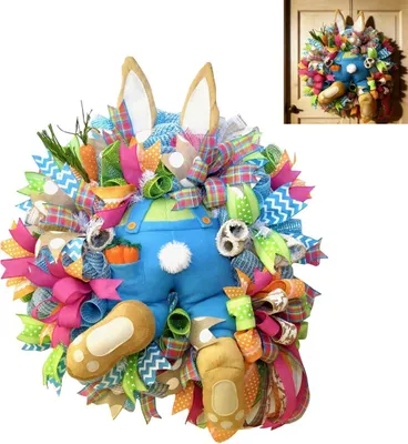 Produktbild von Osterhase Dekokranz – Kreativ, Innen & Außen, Frühling Ostern Party Deko