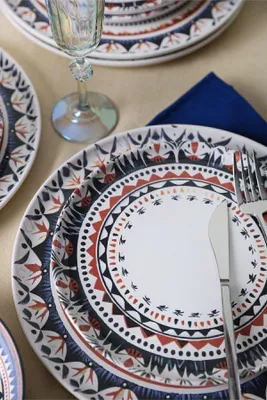 Produktbild von Keramika Geschirrset  - Keraart Ethnic - 24 teilig - 6 Personen - Steingut