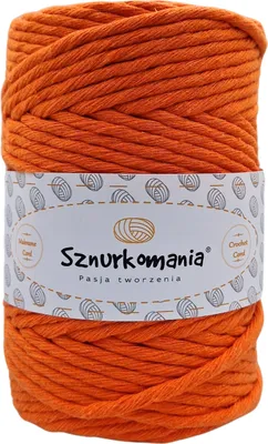 Zdjęcie produktu dla Przędza do makramy 5mm 100m 1-nitkowa, wiele kolorów, przędza bawełniana, sznurek bawełniany 5mm, sznurek do makramy, sznurek 1PLY, szydełkowany