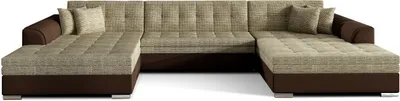 Produktbild von Wohnlandschaft U-Form Vera XXL Sofa mit Schlaffunktion Farbe Berlin 03/ Soft 66