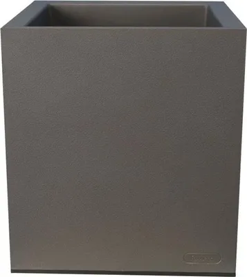 Obrázek produktu pro Květináč RIVIERA Granit, 39,5 x 39,5 x 44,5 cm, šedý, s nádržkou na vodu, 38 l