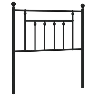 Immagine prodotto di vidaXL Testiera di ricambio in metallo nero 80 cm
