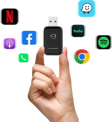 Immagine prodotto di INF Adattatore Wireless CarPlay e Android Auto 2-in-1 J10