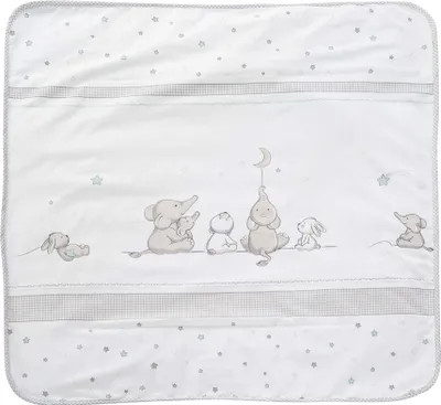 Produktbild von roba Baby Kuscheldecke Sternenzauber - Babydecke aus Baumwolle, Maße 80 x 80 cm