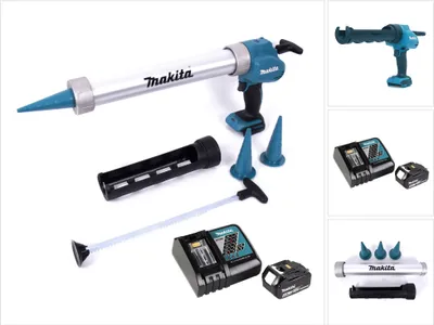 Produktbild von Makita DCG 180 RM1X Akku Kartuschenpistole 18 V 300 / 600 ml + 1x Akku 4,0 Ah + Ladegerät