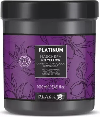 Obrázok produktu pre Black Professional Platinum No Yellow Mask 1000 ml Maska na zosvetlené a blond vlasy