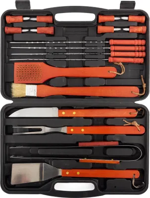Zdjęcie produktu dla Drewniane Akcesoria ZESTAW DO GRILLA w Walizce BBQ