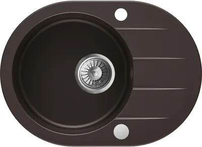 Produktbild von Granitspüle - Spülbecken - Küchenspüle - 58 x 42 cm - Espresso Brown - Einbauspüle - Hochwertig - Kratzfest - Platzsparend - mit Siphon - Coast 50