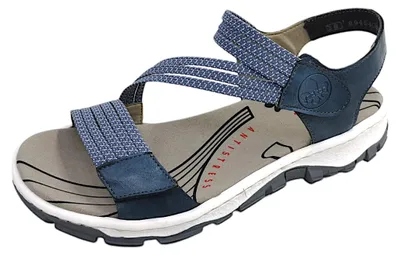 Productafbeelding van Rieker Damenschuhe Sandalen Blau Freizeit