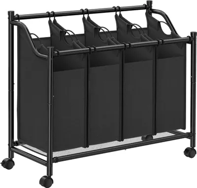 Immagine prodotto di Cesto Portabiancheria - Leobert - Nero - 87,5 X 38,5 X 67 Cm