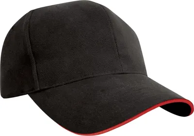 Immagine prodotto di Result Headwear - Cappellino da baseball PC6744 (Taglia unica) (Nero/Rosso)
