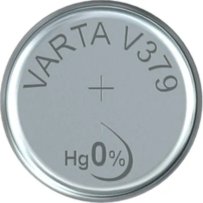 Obrázek produktu pro Varta -V379, Baterie na jedno použití, SR63, Oxid stříbrný, 1,55 V, 1 kusů, 15 mAh