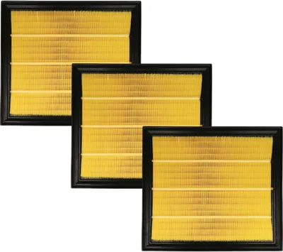 Produktbild von vhbw 3x Flachfaltenfilter Ersatz für 61605 für Staubsauger