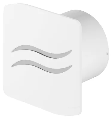 Produktbild von Badlüfter Lüfter Badventilator Wohnraumlüfter Wandlüfter Wandventilator Ø 100 mm Timer / Nachlauf Kunststoff - weiß