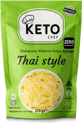 MAKARON (KONJAC) THAI STYLE BEZGLUTENOWY BIO 270 g (200 g) - KETO CHEF